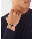 Philipp Plein Herren Armband Schwarz Edelstahl/Textil PJUEA01BU