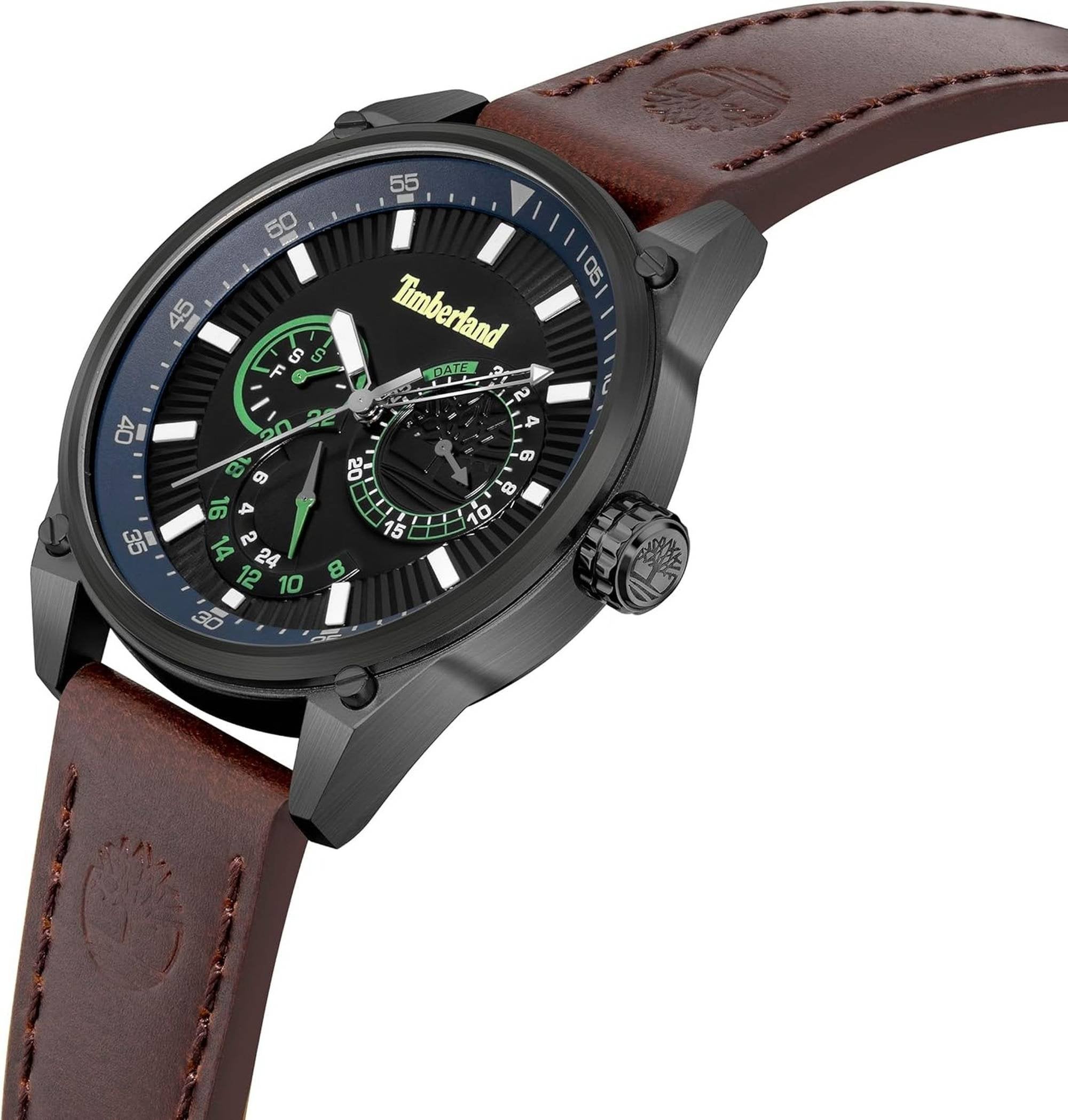 Timberland Herrenuhr Dumbarton Z Graphit Schwarz Braun TDWGF9000903