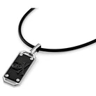 Philipp Plein Kette Herren $Kull Bones Schwarz Edelstahl & Silikon PJWEA05NU