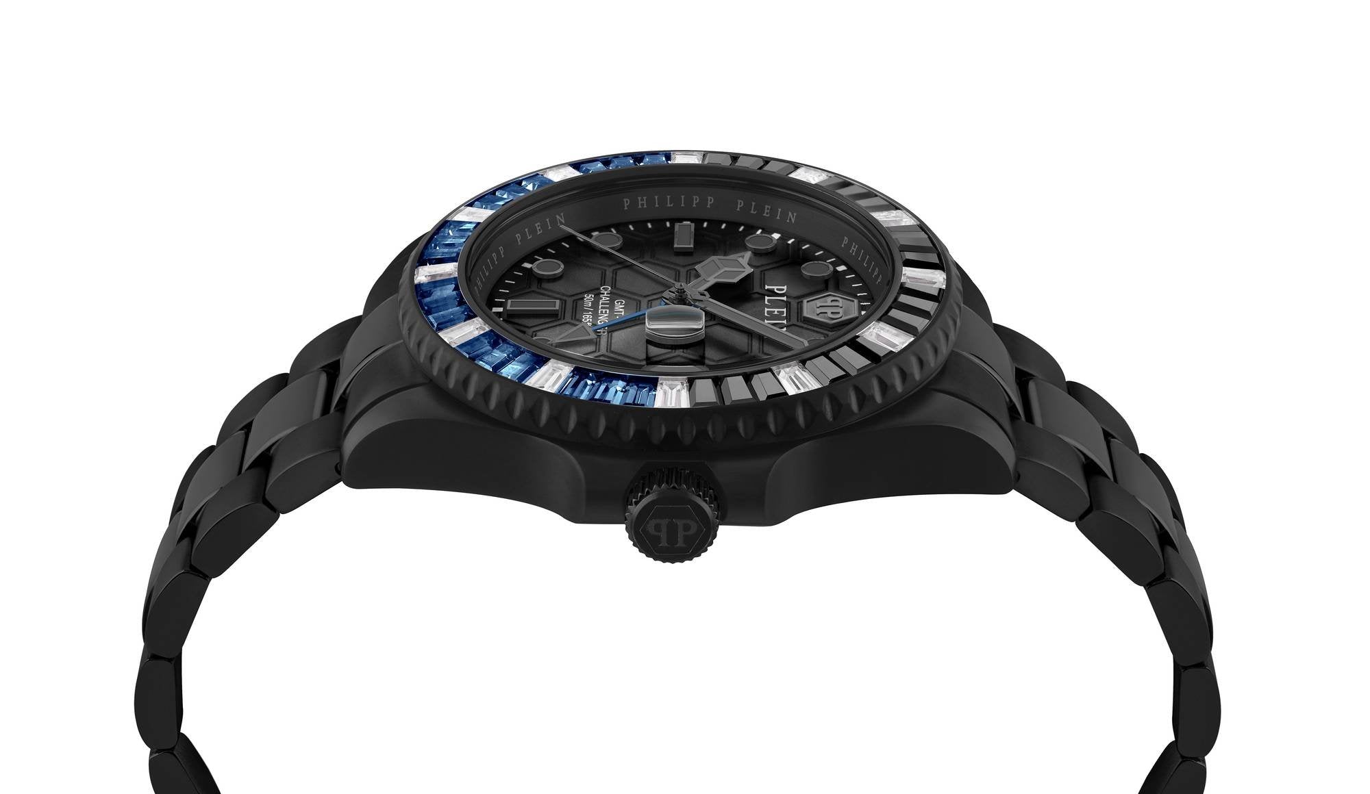 Philipp Plein Unisex Uhr GMT-I Challenger Baguettes