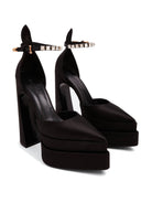Versace Damen High Heels Medusa schwarz 1007717-DRA67-1B00V