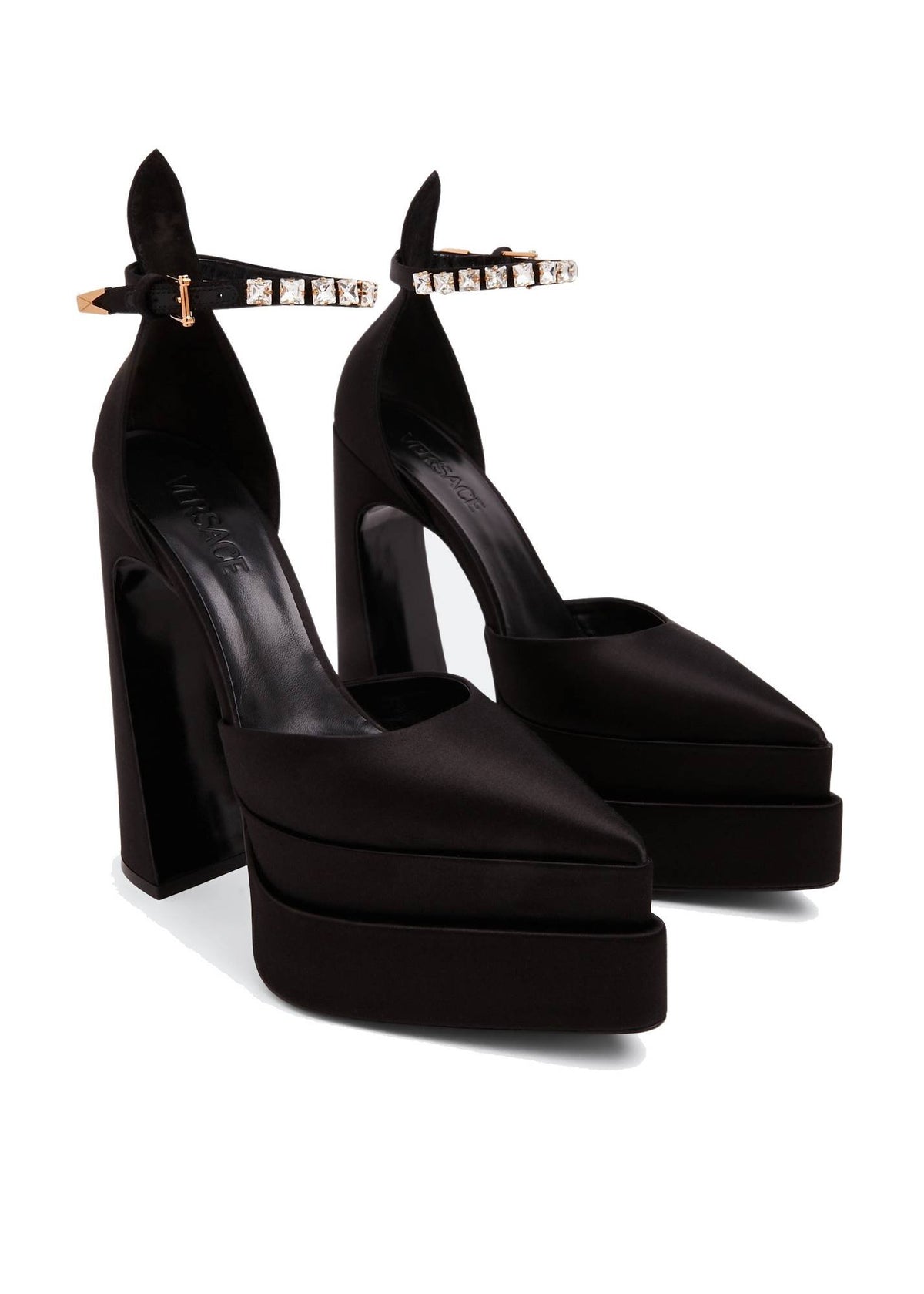 Versace Damen High Heels Medusa schwarz 1007717-DRA67-1B00V