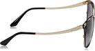 Bulgari Damen 0BV6083 20188G 56 Sonnenbrille, Schwarz (Black/Pale Gold/Greygradient)