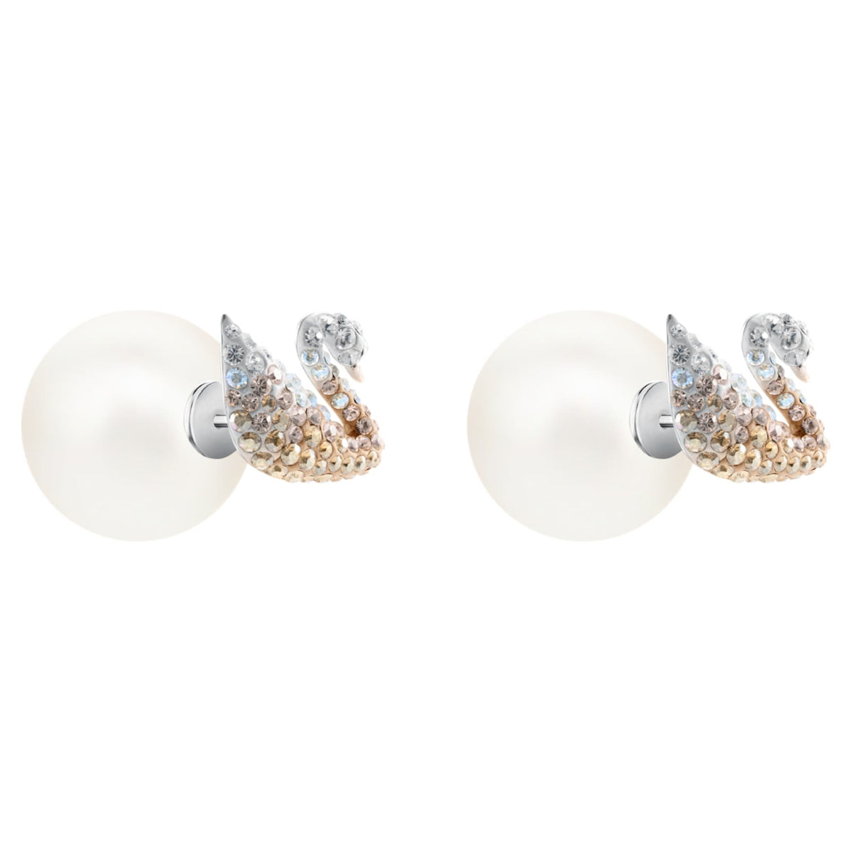 Swarovski Ohrringe Damen Iconic Swan Silberfarben 5215037