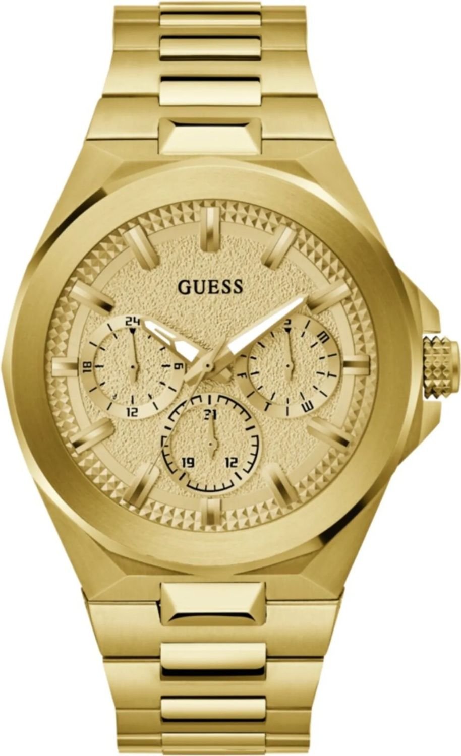 Guess Armbanduhr Herren Dashboard Multifunktion Gold GW0798G2
