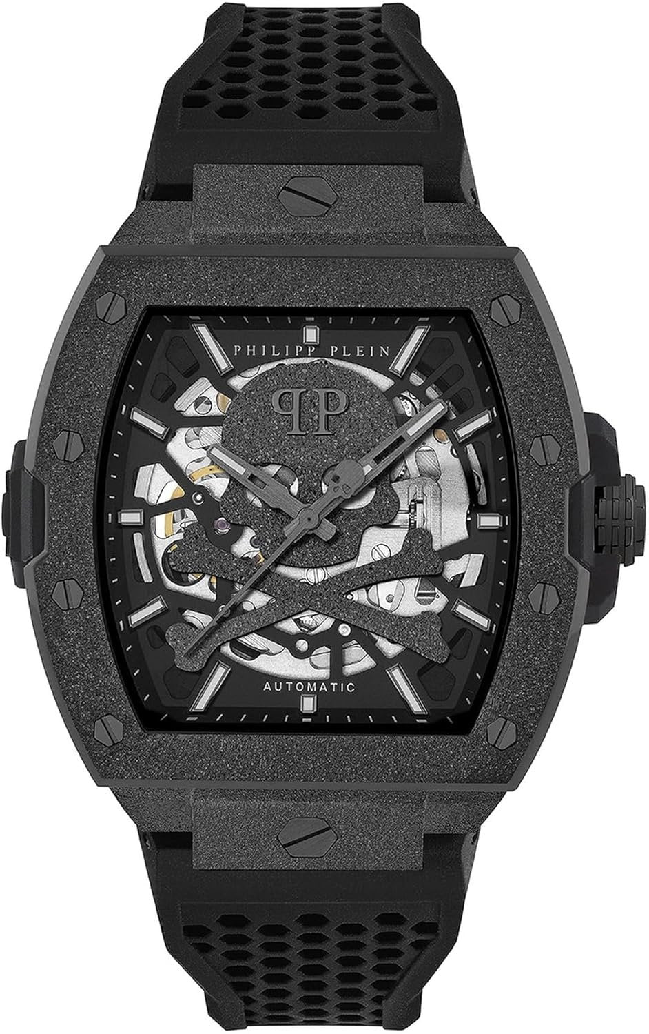 Philipp Plein Automatikuhr Herren The $keleton Frosted PWJFA1125 Schwarz