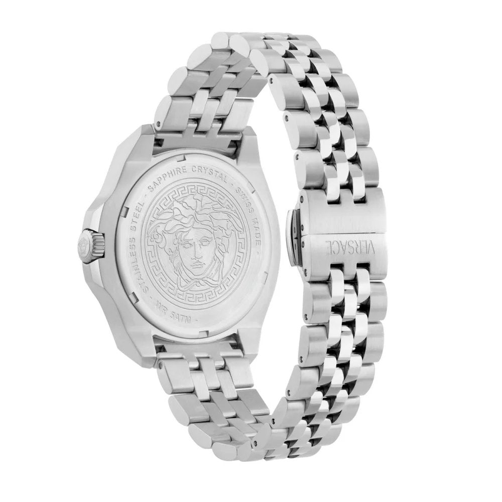 Versace Uhr Herren Silber/Schwarz VEKKA0325