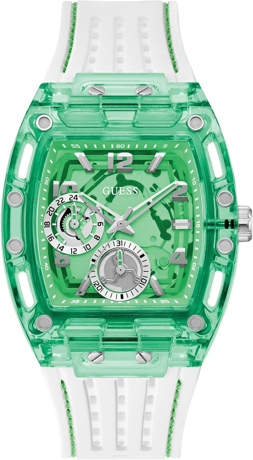 Guess Multifunktionsuhr Herren PHOENIX Grün/Weiß GW0499G10