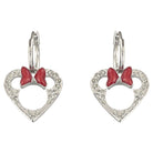 Swarovski Ohrringe Damen Minnie Heart Rot Silber 1112908