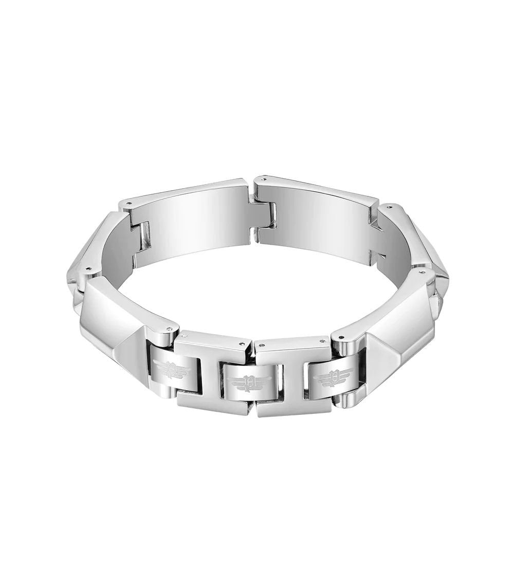 Police Herren Armband Geometric Metal Stahl Schwarz 200mm PEAGB0001419