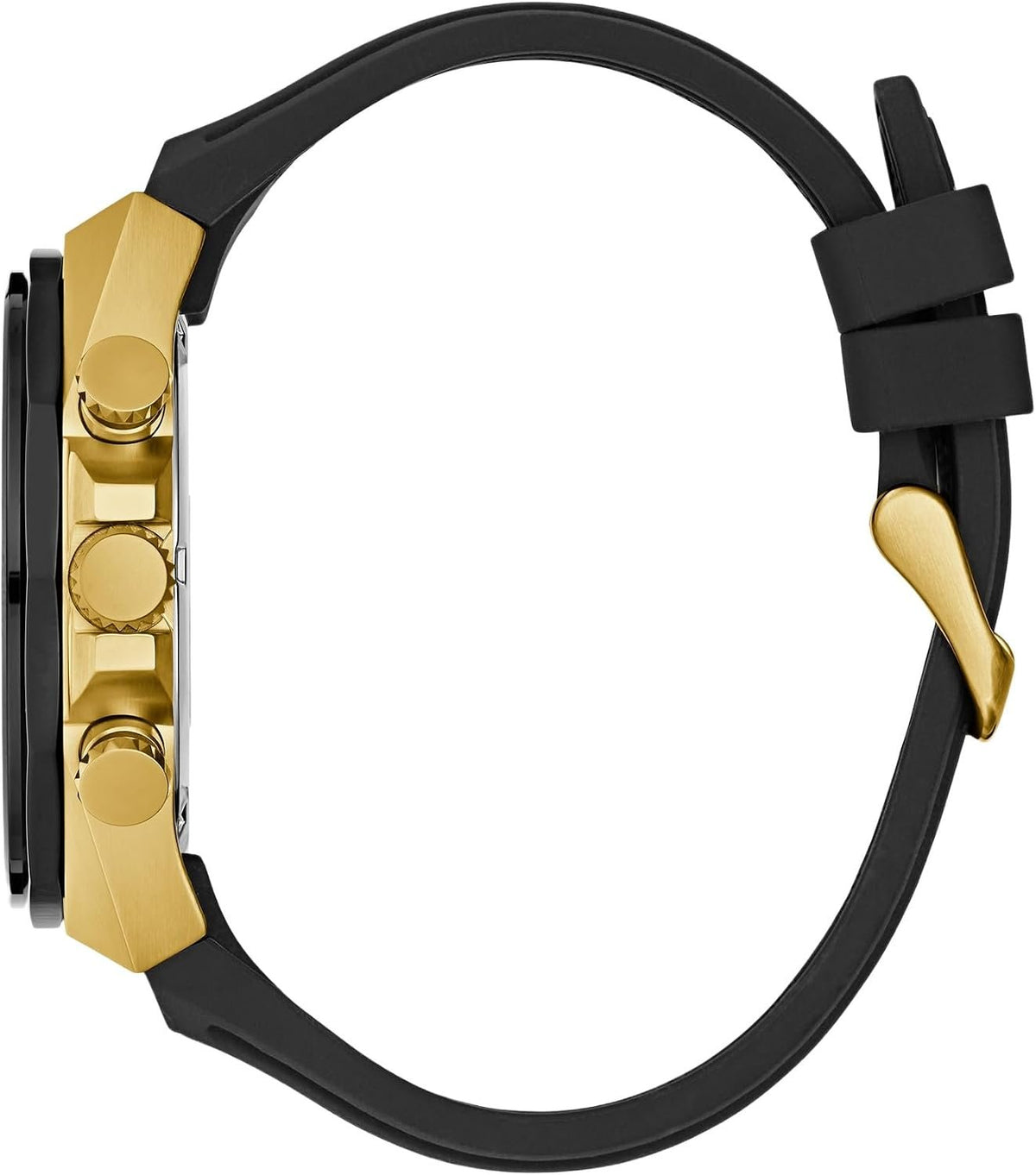 Guess Armbanduhr Herren D1 Multifunktion Bicolor Schwarz Gold GW0902G1