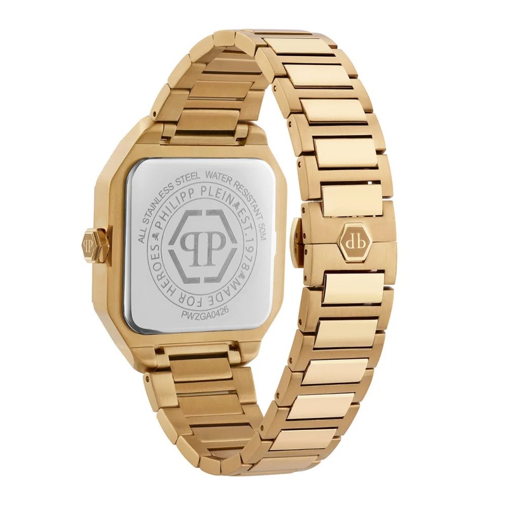 Philipp Plein Damenuhr Plein Edge Goldfarben PWZGA0426