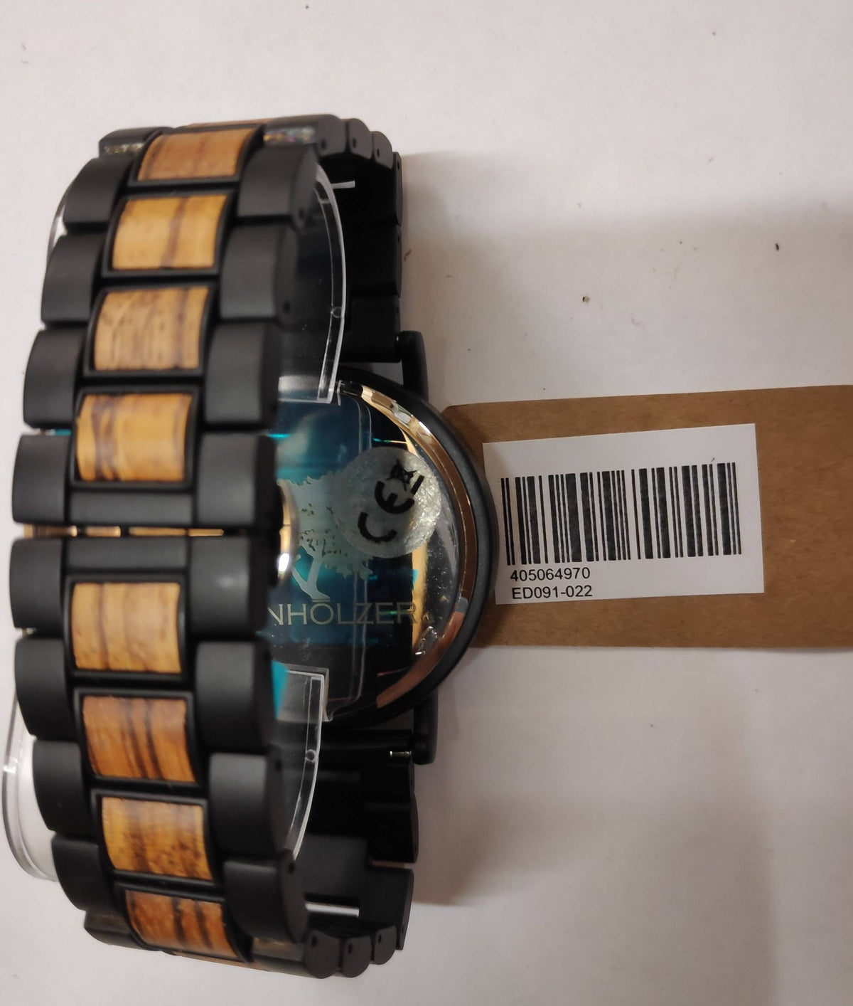 Edenhölzer Holzuhr Herren Armbanduhr Bangka ED091-022