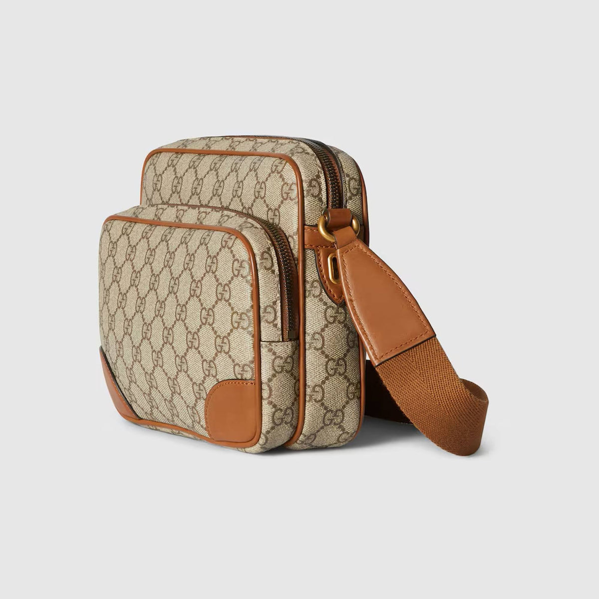 Gucci Gg Canvas Shoulder Bag Medium GG Emblem Crossbody Beige/Braun 821160‑FAED3‑9786