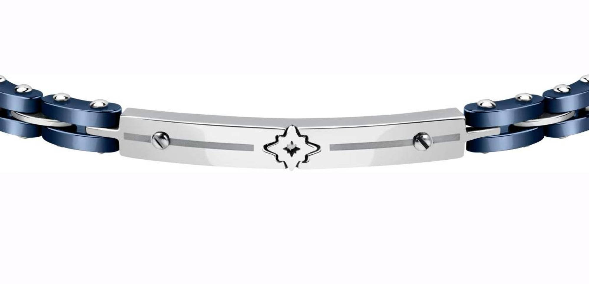 SECTOR Herren Armband CERAMIC BR. BLU CERAMIC & WIND ROSE 22CM