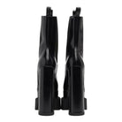 Versace Damen Stiefeletten Medusa schwarz poliertem Leder High Heel Plattform Stiefel 1007143-DVT51-1B000