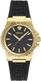Versace Damen Analog Quarz Armbanduhr Greca Reaction