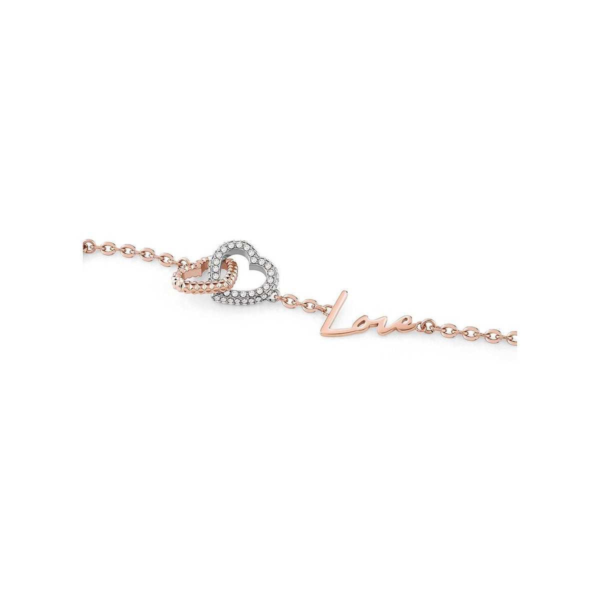 Philipp Plein Rocked Hearts Armband Damen roségold PJZEA12BU