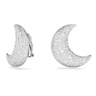 Swarovski Ohrclips Damen Luna Mond Weiß Rhodiniert 5666158