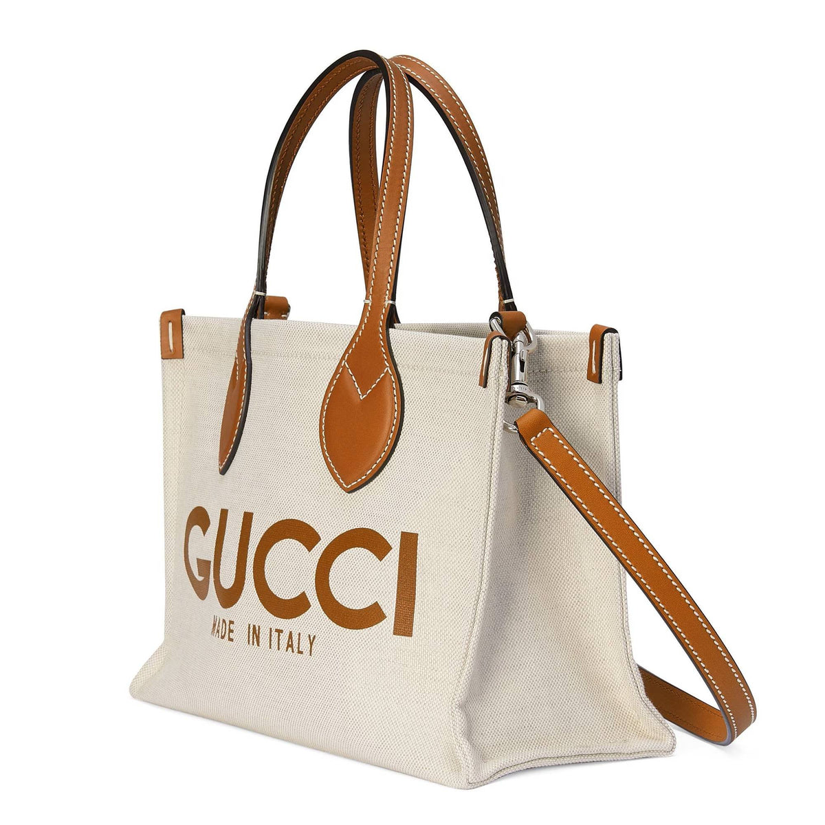 Gucci Tasche Damen Medium Tote Bag Beige Braun 772144FACUL8451