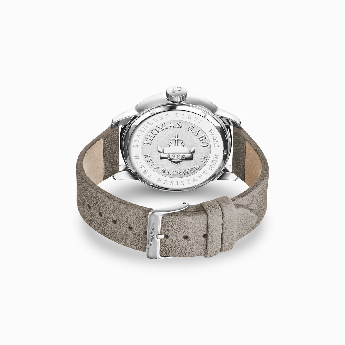Thomas Sabo Herren Armbanduhr Rebel at heart 46 mm Armband Leder WA0313-273-214-46 MM