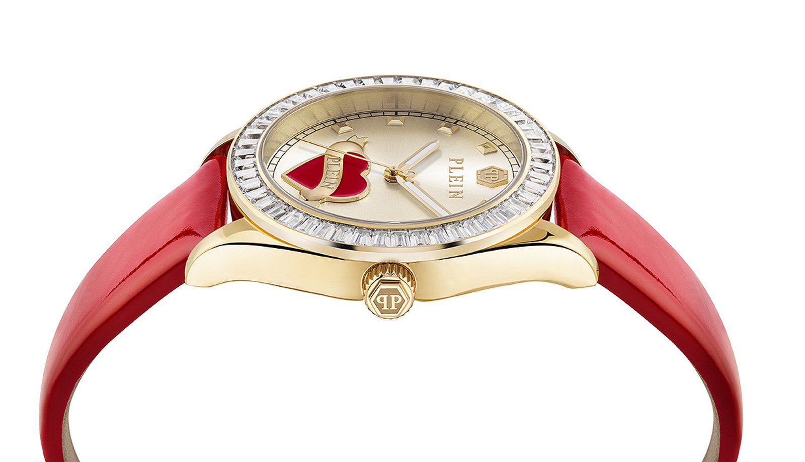Philipp Plein Damenuhr Plein Valentine PW2BA0825 (Gold / Rot / Champagner)