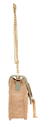 House of Louisa Damen Umhängetasche grau/beige LOU1006-GR
