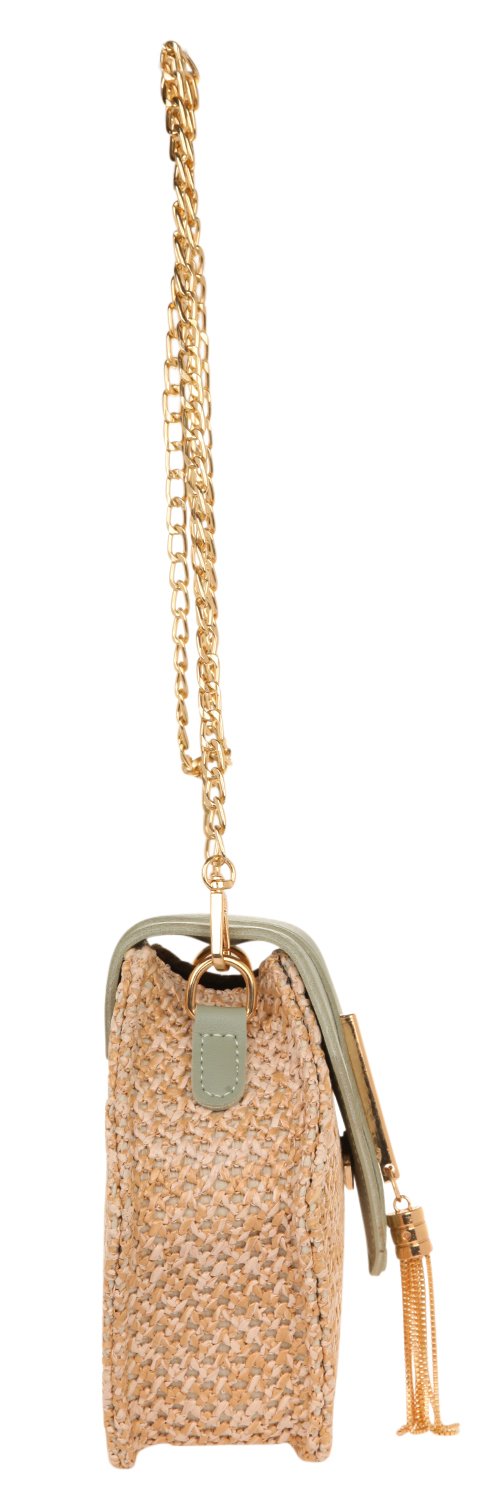 House of Louisa Damen Umhängetasche grau/beige LOU1006-GR