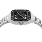 Philipp Plein Herrenuhr Plein Edge Silberfarben, Schwarz PWYGA0226
