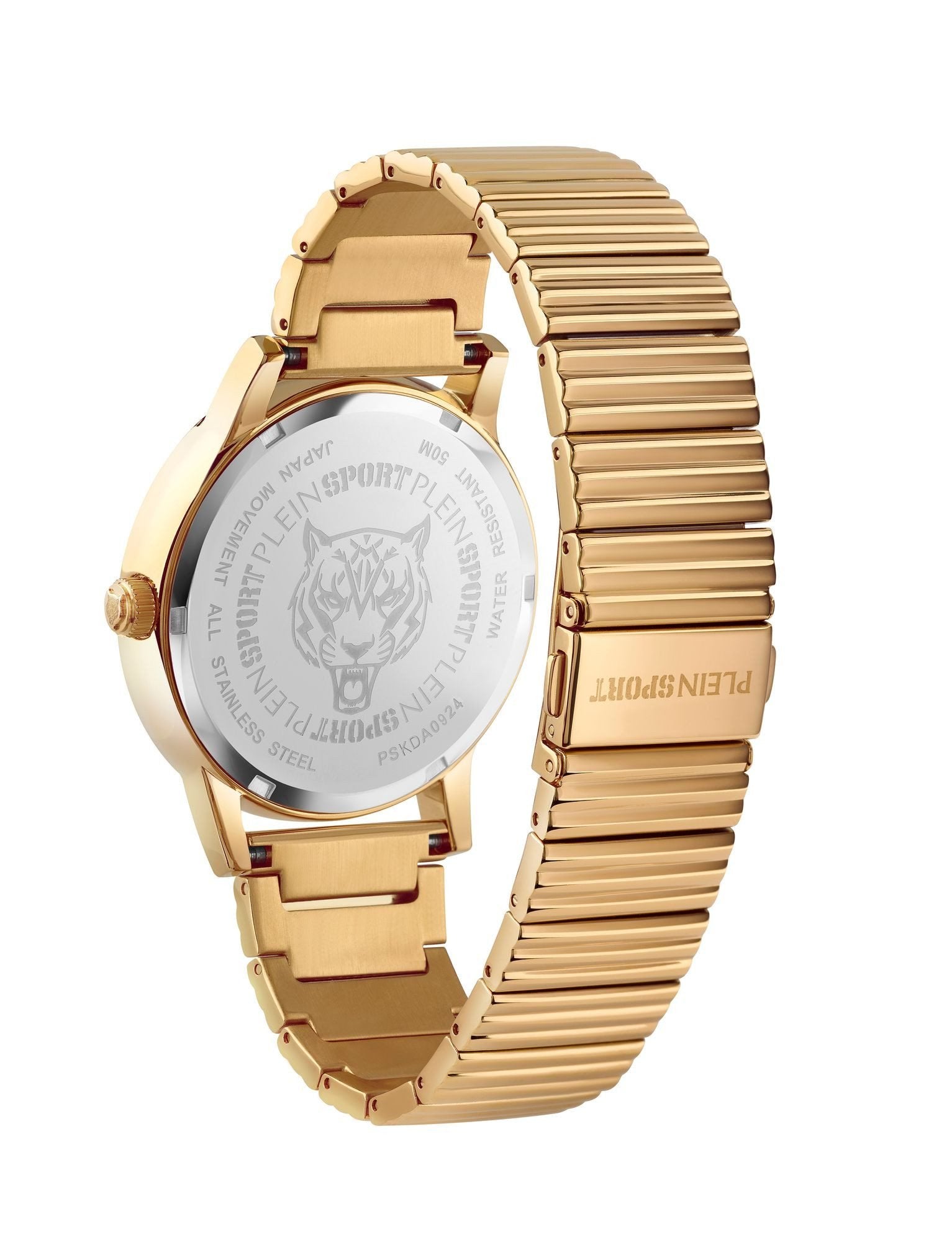 Plein Sport Unisex Uhr Iron Tiger PSKDA0924 Gold/Schwarz Edelstahl 44 mm