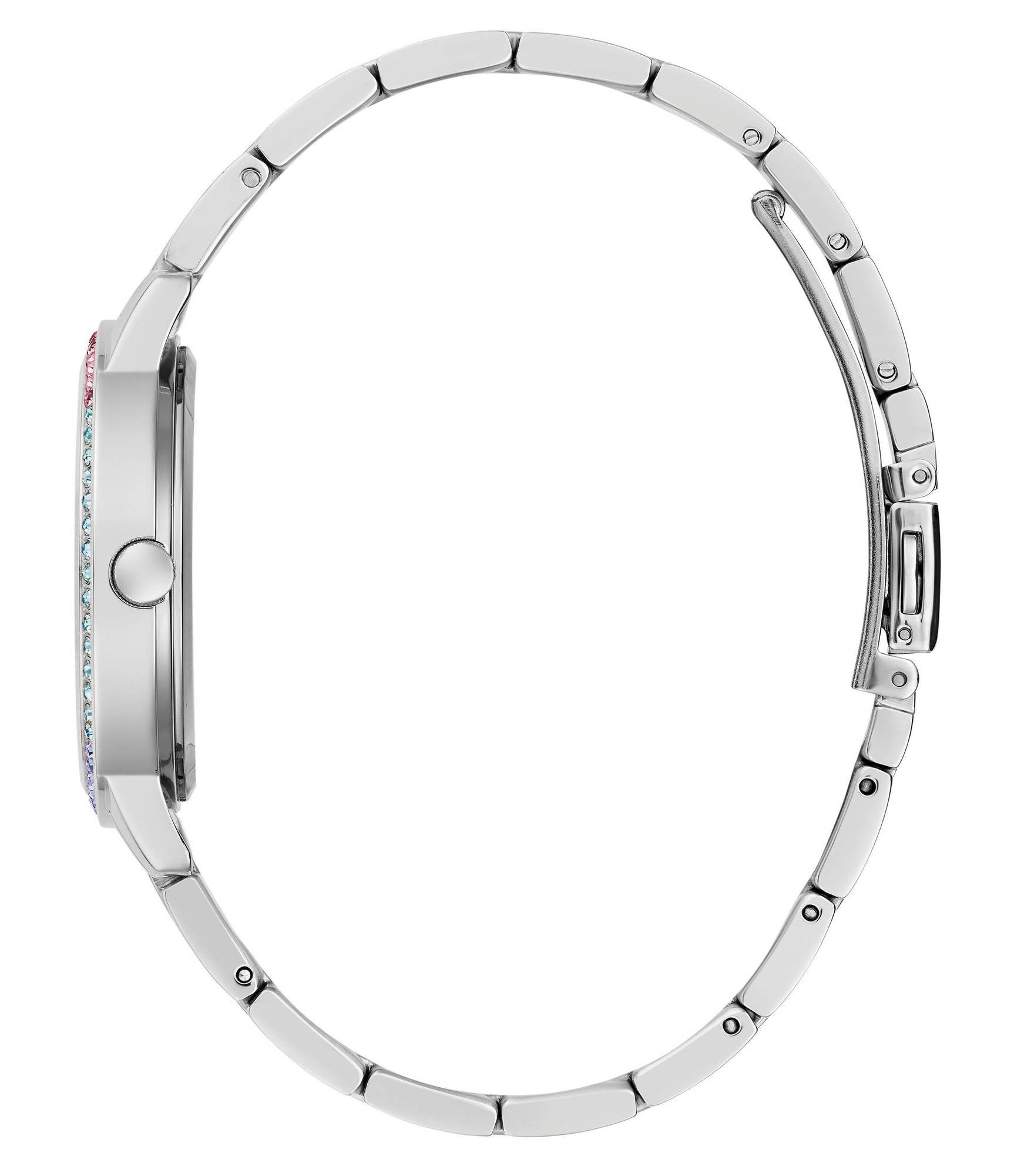 Guess Damen  Armbanduhr  THREE OF HEARTS silber 34 mm GW0657L1