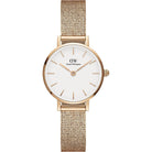 Daniel Wellington Analoguhr Damen Petite Pressed Melrose Roségoldfarben Weiß DW00100447