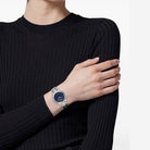 Versace Armbanduhr Damen Greca Time Lady Petite Blau Silber VE9CA0124