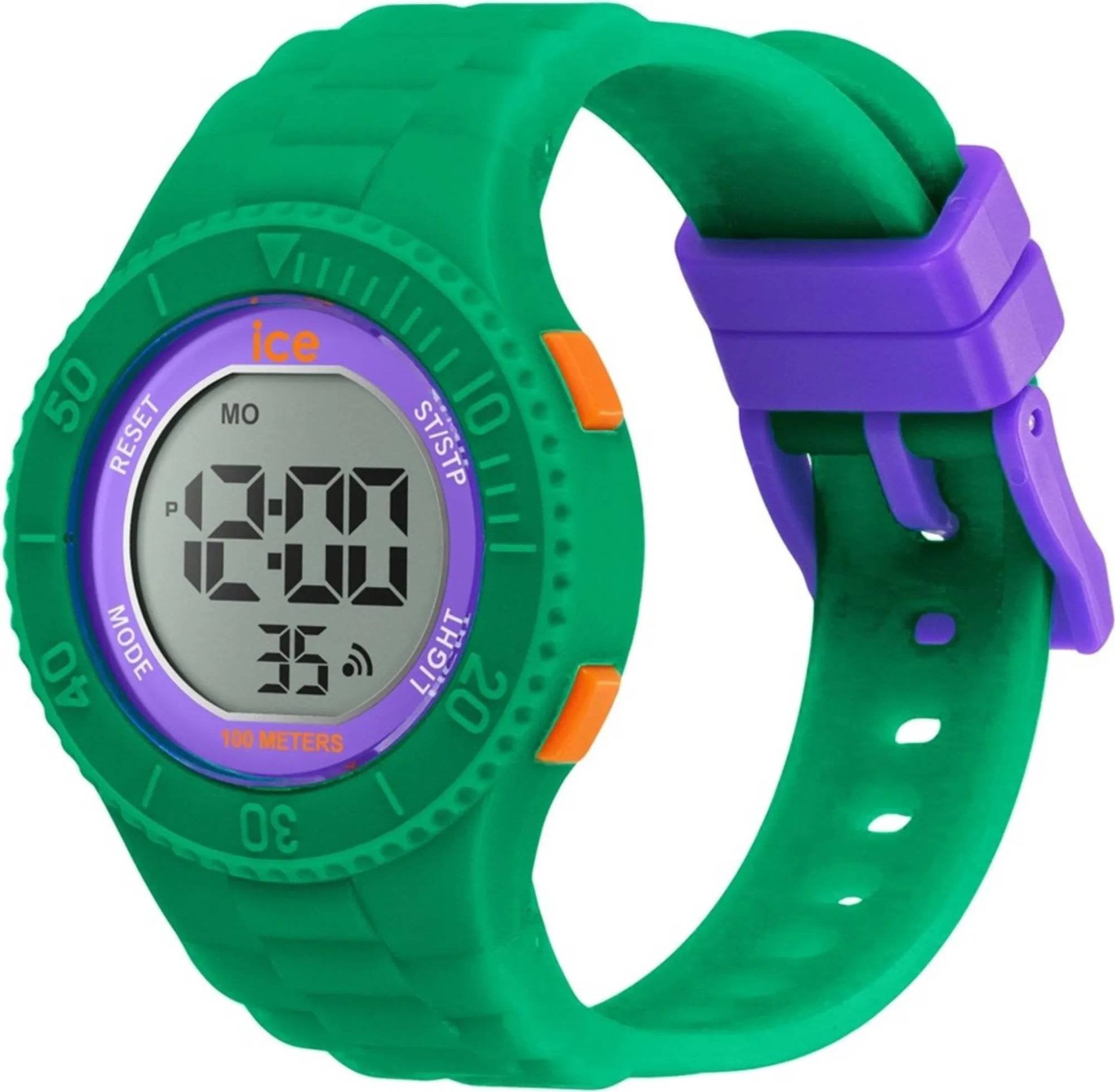 Ice-Watch Digitaluhr Damen ICE digit Green purple orange Small grün 021616