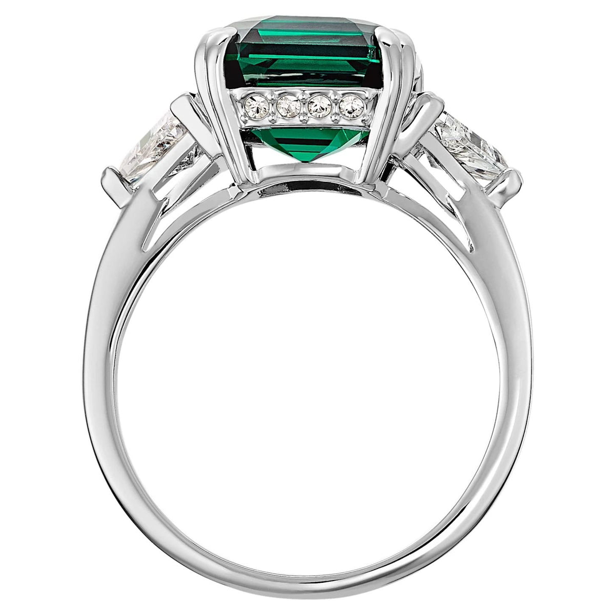 Swarovski Ring Damen Attract Grün Silberfarben 5512574