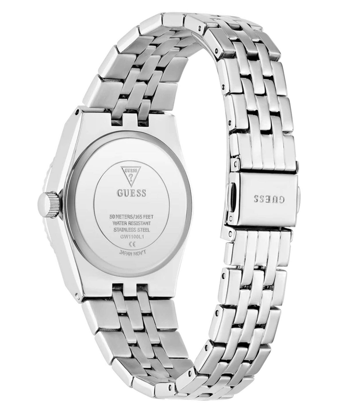 guess Armbanduhr Damen GW1101L1 Silber Blau