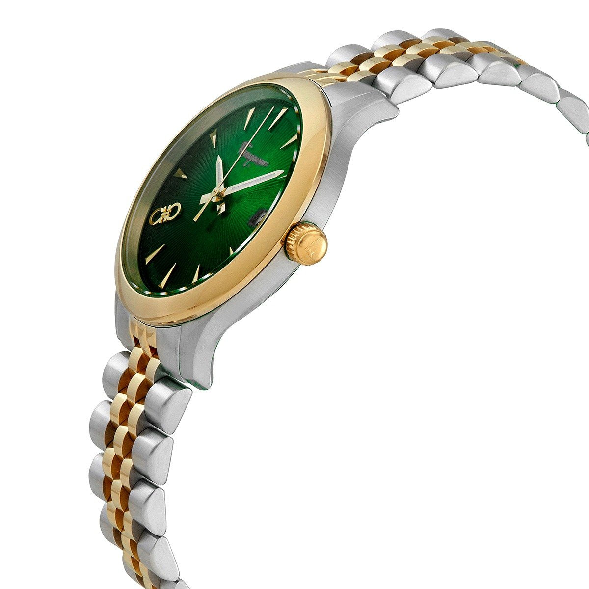 Salvatore Ferragamo Damenuhr Duo Quarz Grün Zweifarbig SFCU00219