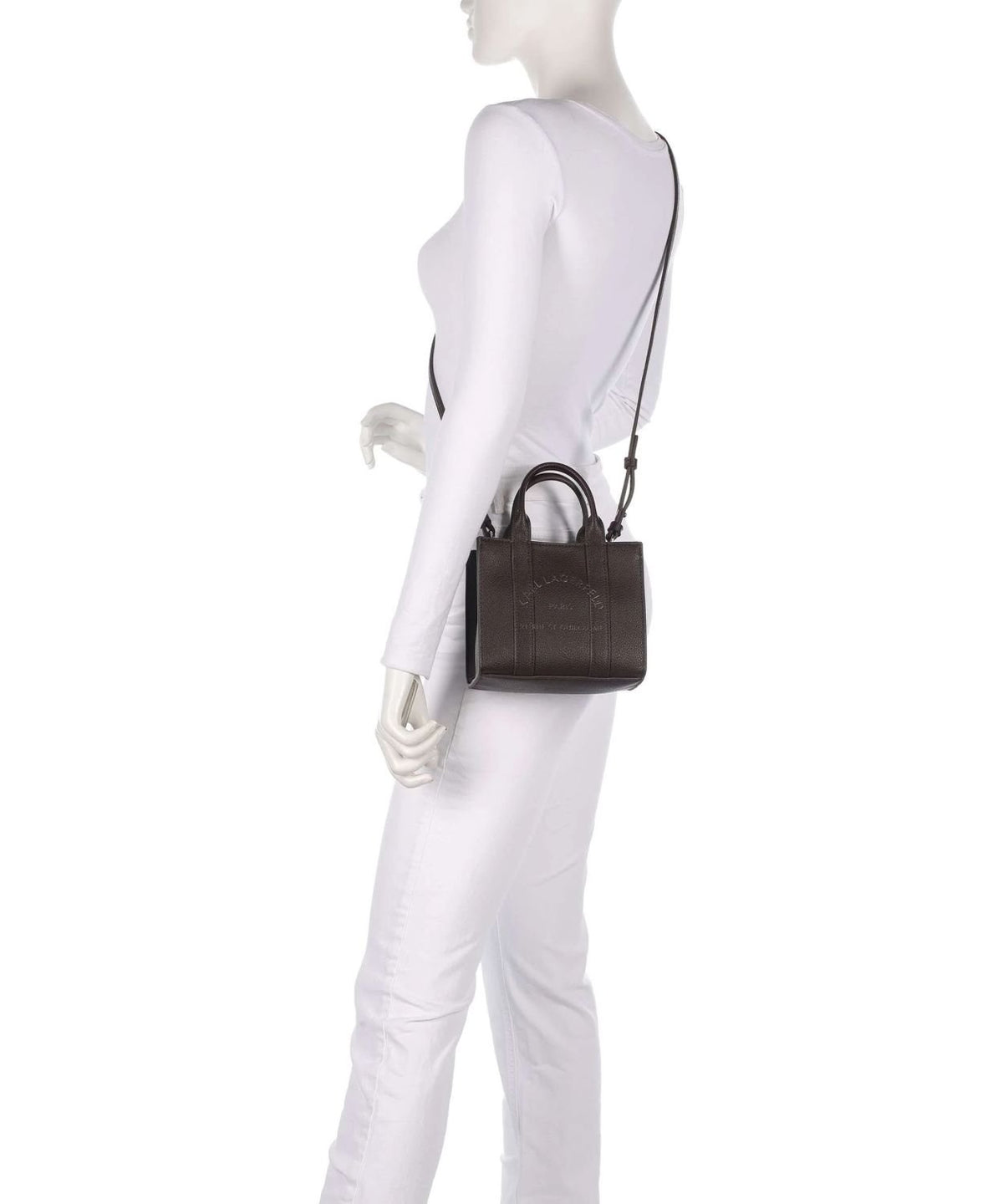 Karl Lagerfeld Handtasche Damen K Rue St Guillaume Mini Tobacco Dunkelbraun A4W30266 451