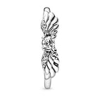 PANDORA Sparkling Wishbone Ring in Gold mit 14 Karat vergoldete Metalllegierung und Cubic Zirkonia Steinen Timeless Collection, Größe 52