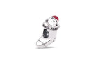 PANDORA Weihnachtsstrumpf Silber Zirkonia & Emaille Charm