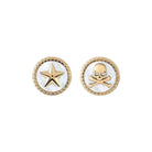 Philipp Plein Damen Ohrringe Ohrstecker PLEIN MINI LOGO Goldfarben PJ2EA07EU