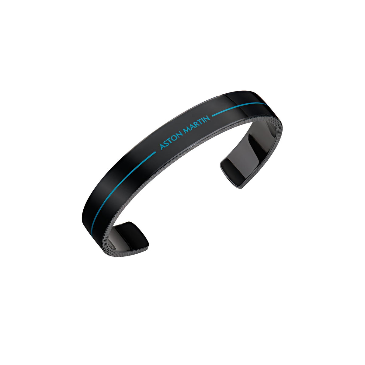 Aston Martin Armband Herren AML ICON Edelstahl Emaille Schwarz MJITF5BM0