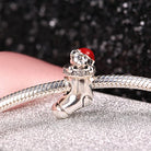 PANDORA Weihnachtsstrumpf Silber Zirkonia & Emaille Charm