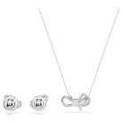 Swarovski Lifelong Bow Set Damen Halskette und Ohrringe Blau Rhodiniert 5723554