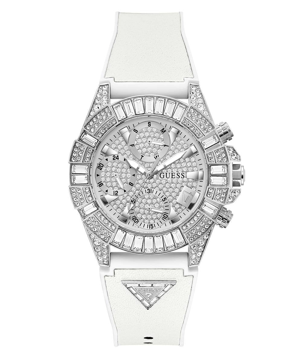 GUESS Damen Multifunktionsuhr 40th Anniversary Special Edition Weiß Silber GW0814L2