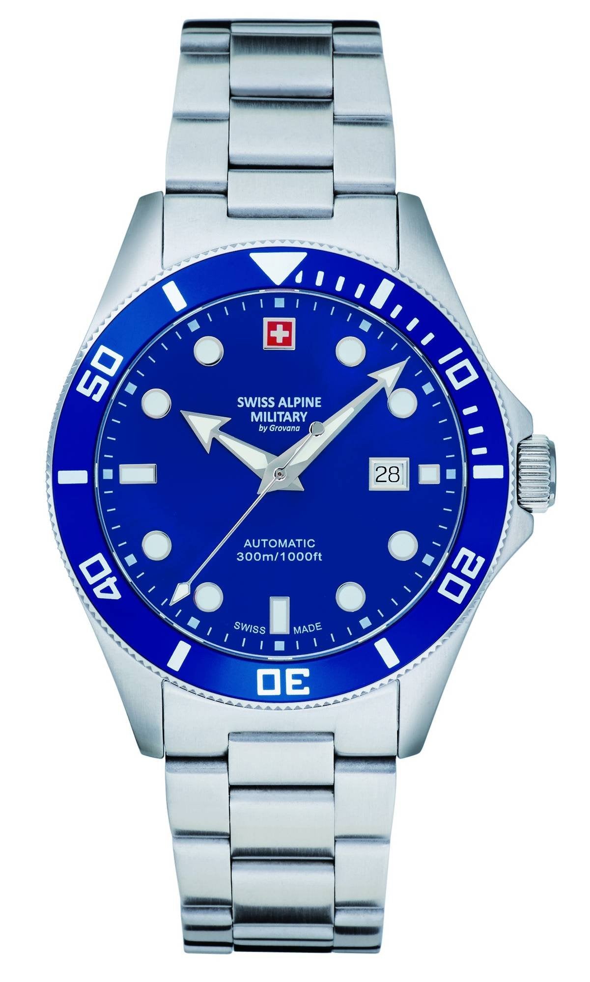Swiss Alpine Military Herren Armbanduhr  7095.2135 Automatic  Datumsfenster Armband Stainless Steel