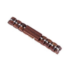 Edenhölzer Herren Damen Armband Holzarmband Sandelholz Logo braun