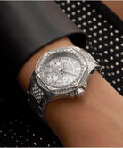 Guess Armbanduhr Damen Envy Multifunktion Silber GW0878L1