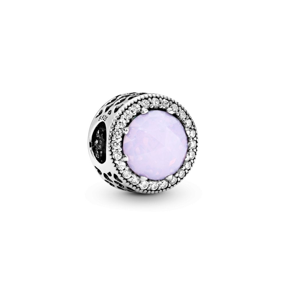 Pandora Charm Damen Moments Funkelndes Lila Silber 791725NOP