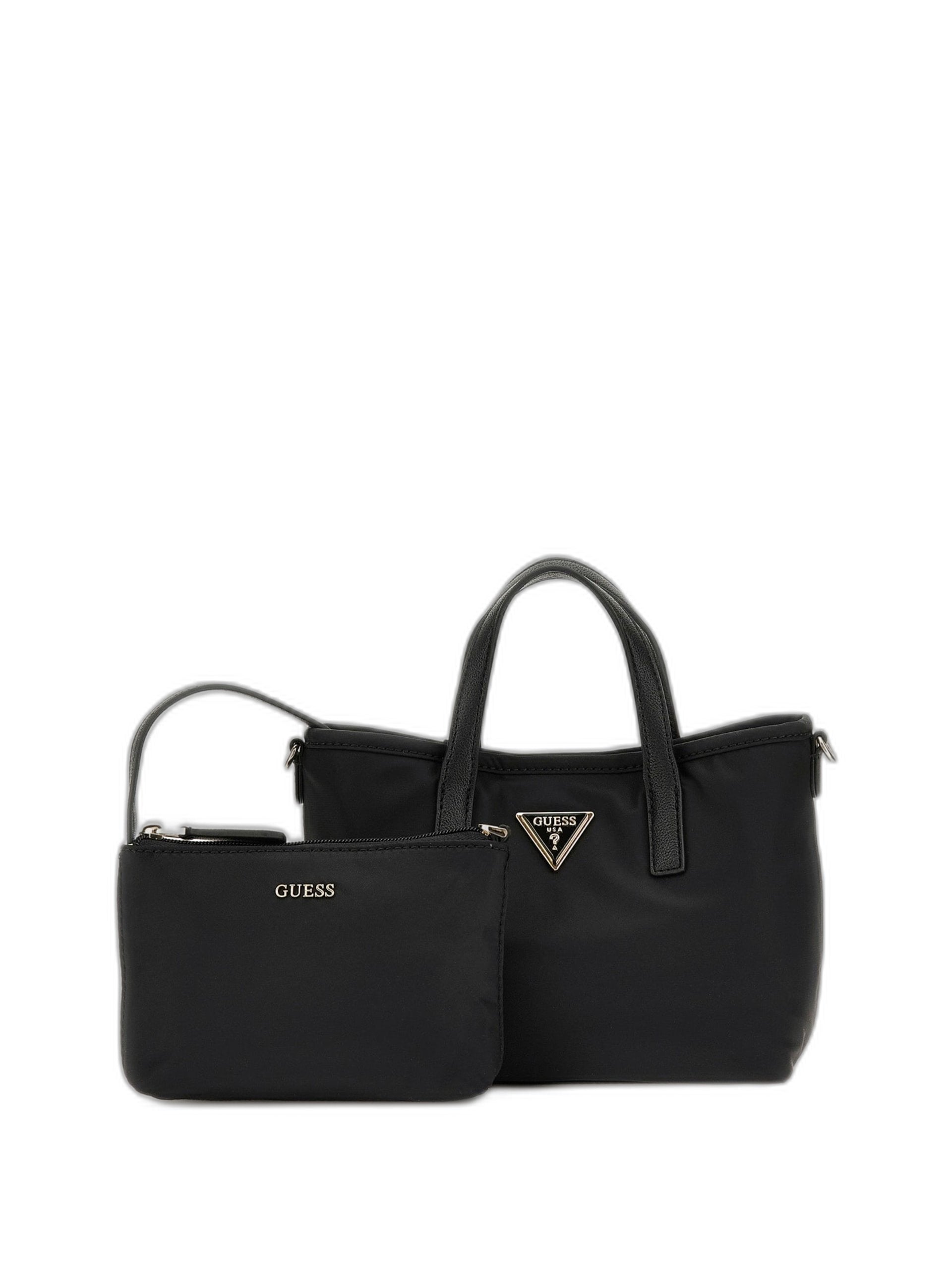 Guess Handtasche Damen Latona Mini Shopper Schwarz HWYY9211750BLA